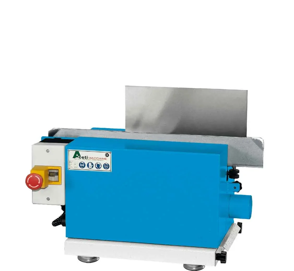 Aceti ART.53 bench sheet metal deburring machine with two belts