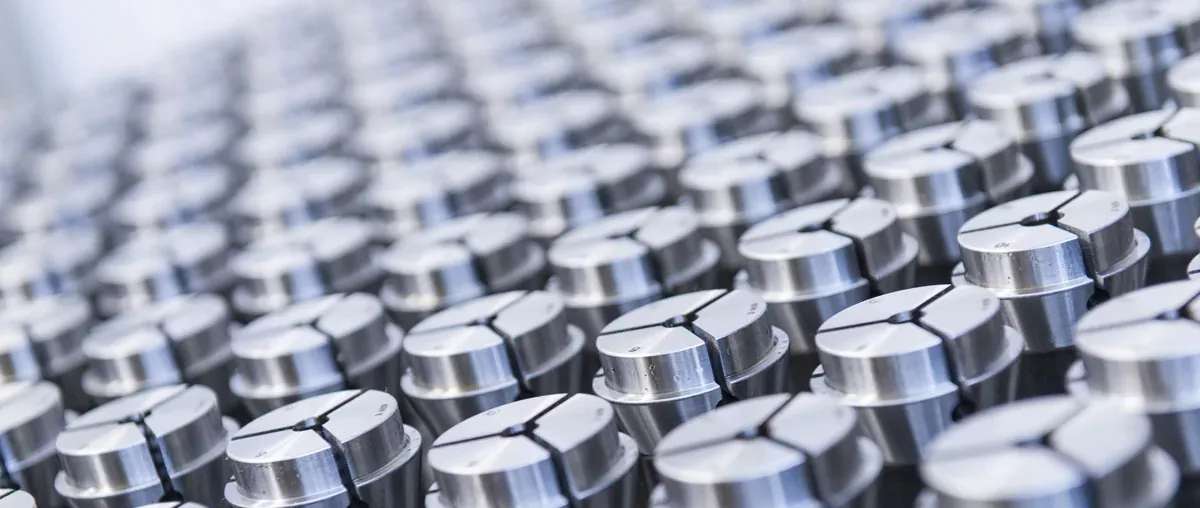 CHIA-MO precision lathe collets during production