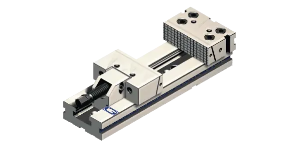 Gerardi StandardFLEX modular vise with tool-free quick-change jaw plates