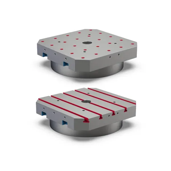 Gerardi pallets and plates with T-slot or grid pattern for horizontal machining