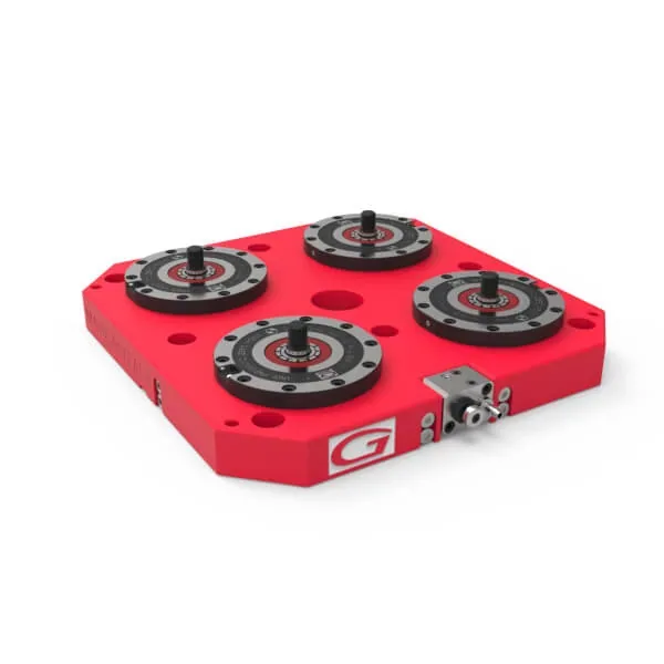 Gerardi Zero Point plate with four clamping units