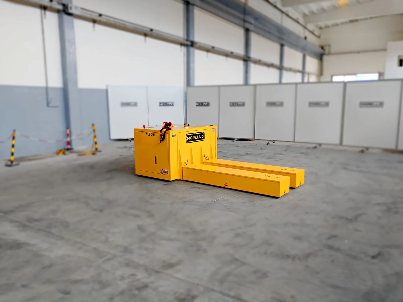 Yellow Morello heavy-duty electric pallet truck