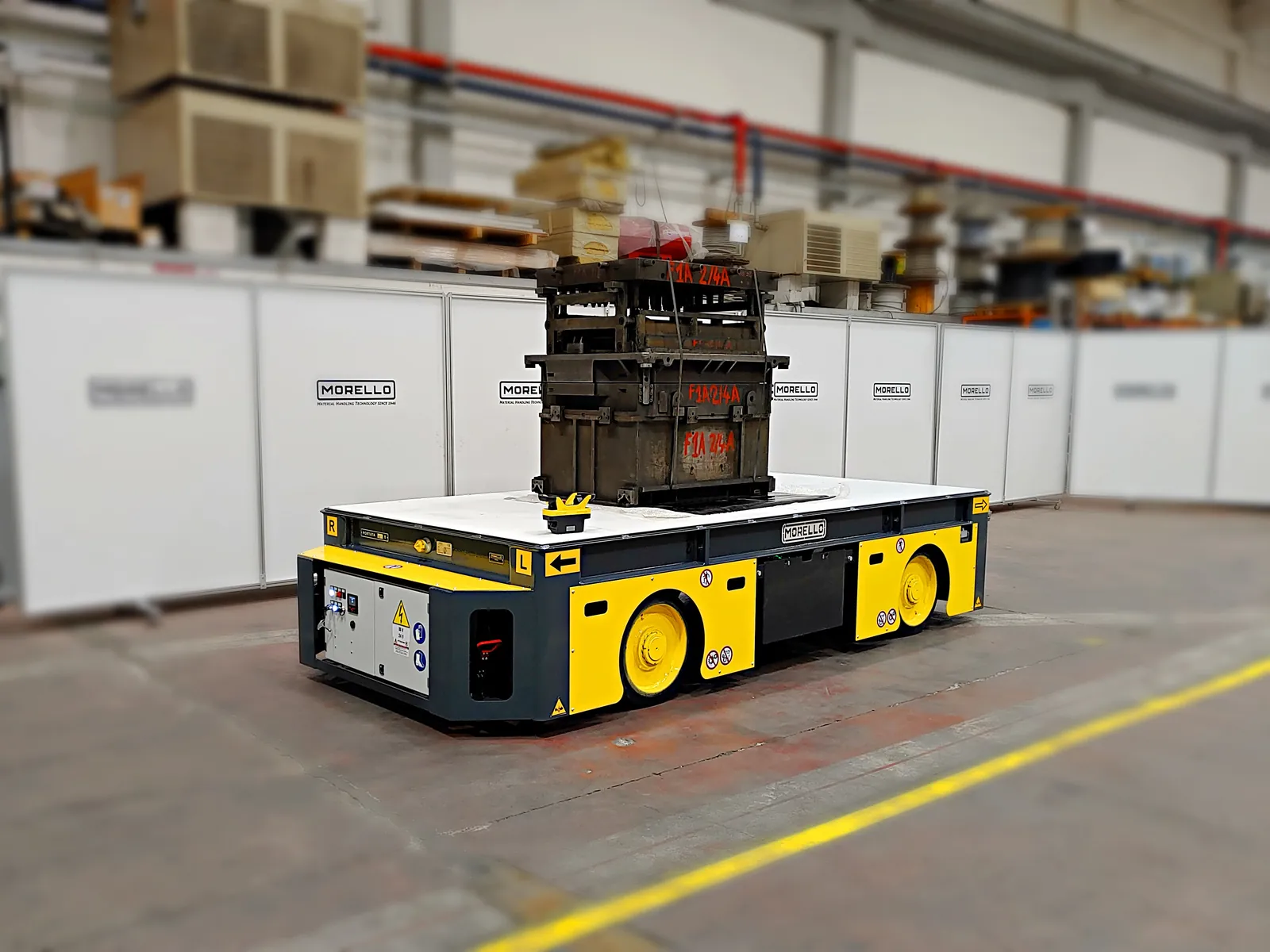 Morello SGAI cart carrying a mold