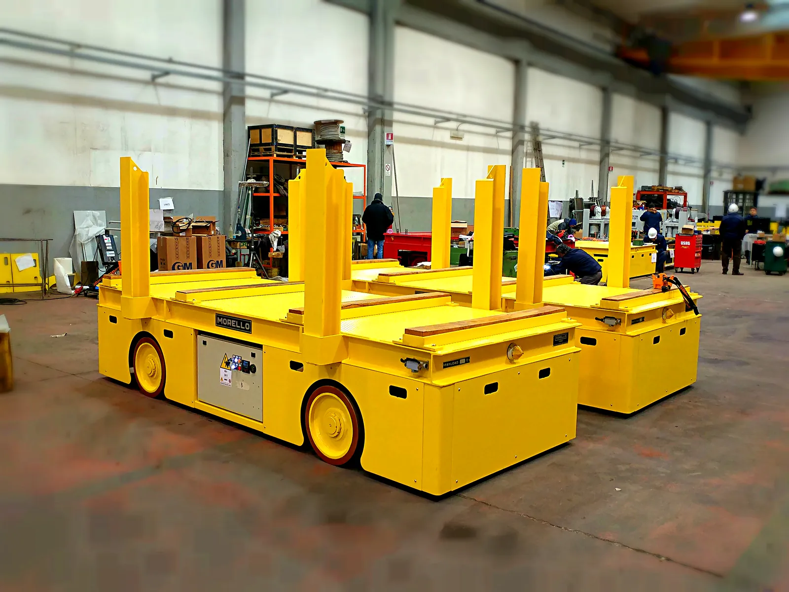 Morello SGAI carts with load stanchions