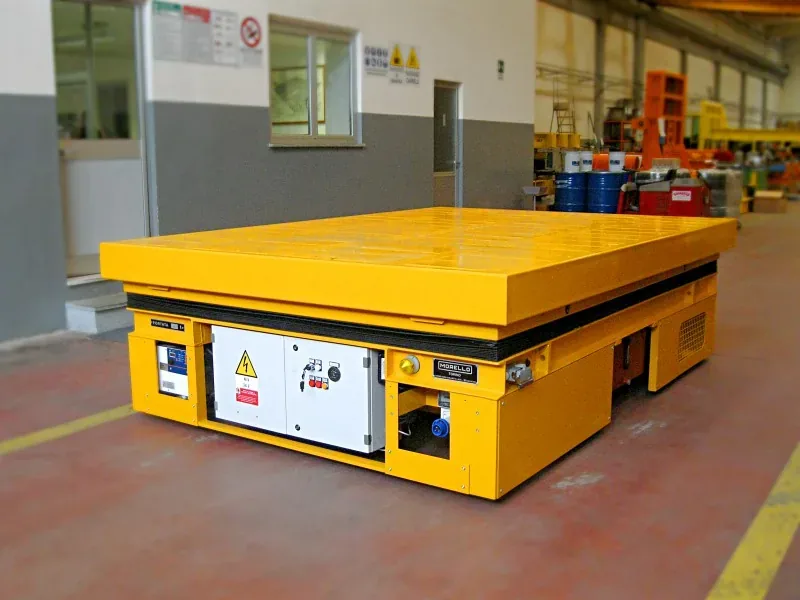Morello 10 t SGAI cart with lifting deck for railway carriage components