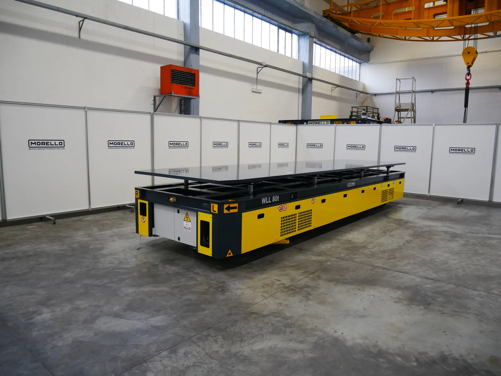 Long platform Morello SGAI battery cart