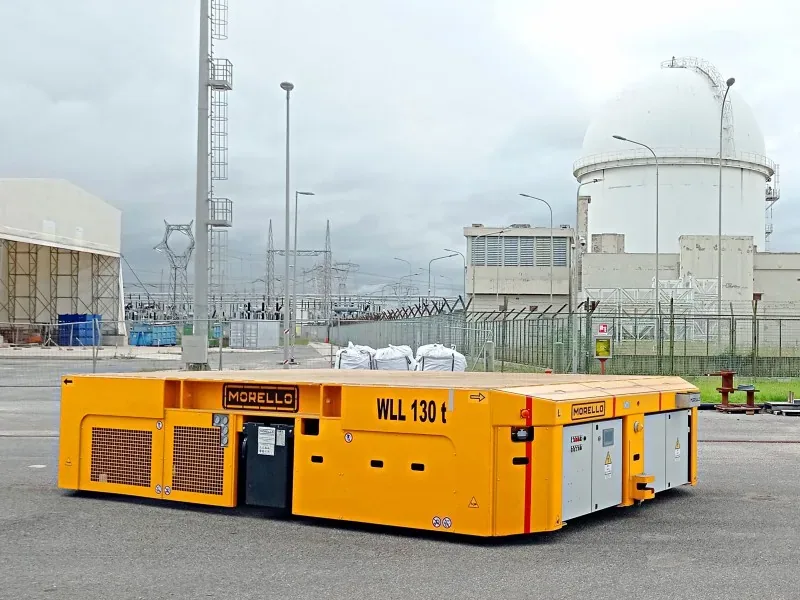 Morello transporter at a nuclear facility