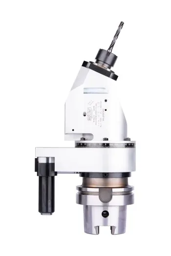 ROMAI adjustable angular head with angle scale and HSK taper