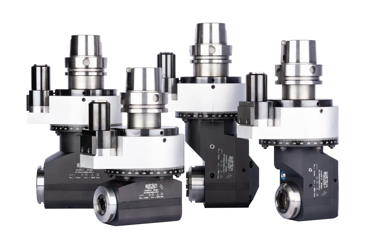 Family of ROMAI angle heads in different sizes