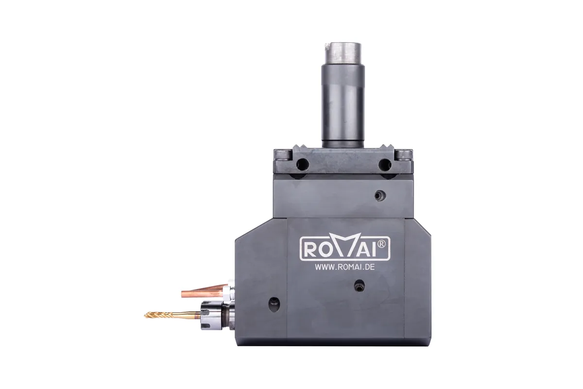 ROMAI radial driven tool for lathe turrets