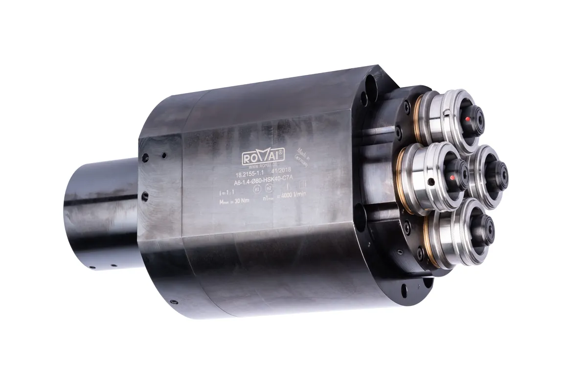 Compact ROMAI multi-spindle head