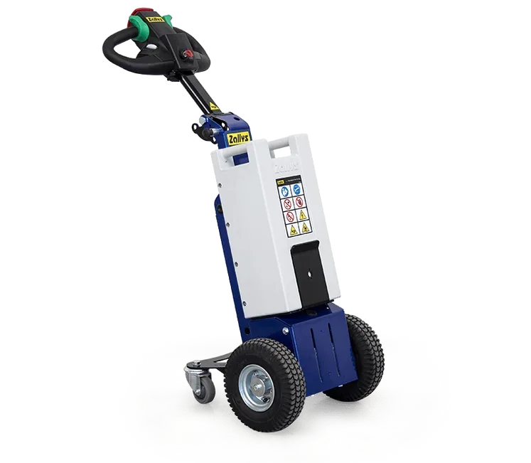 Zallys M1 vertical electric pusher for roll cages, three-quarter view
