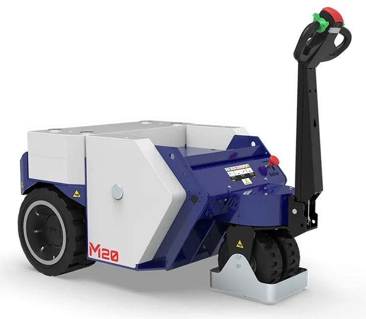 Zallys M20 heavy-duty electric tugger for loads up to 30 tonnes, three-quarter view