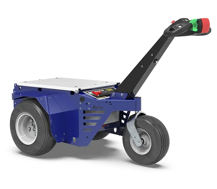 Zallys M5 electric tug for heavy carts, three-quarter view