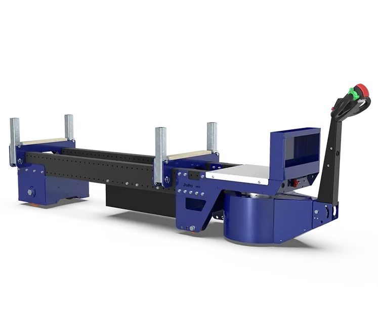 Zallys M8 electric carrier for bars and tubes with long cradle frame